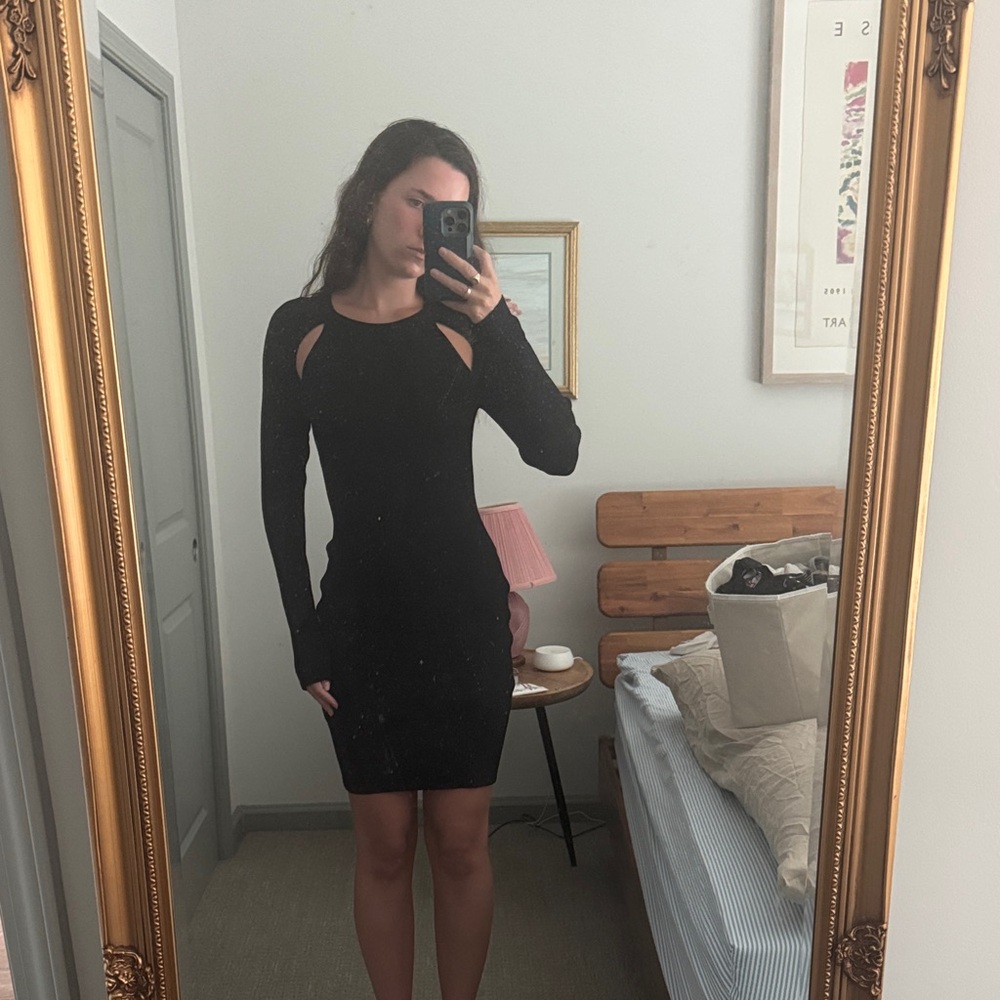NWT Rag and Bone Black Long Sleeve Dress